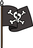 tattoo in traditional style of a pirate flag png