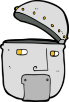 cartoon robot hoofd png