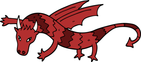 dragão voador de desenho animado png