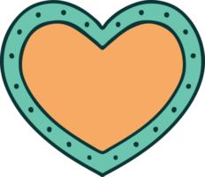 iconic tattoo style image of a heart png