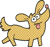 comic book style cartoon happy dog png