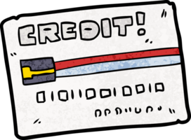 tarjeta de crédito de dibujos animados png