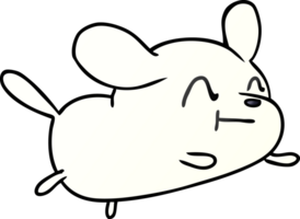 gradiente desenho animado ilustração kawaii do uma fofa cachorro png