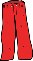 pantalones rojos de dibujos animados png