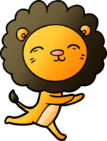 cartoon running lion png