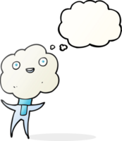 cute cloud head creature png