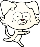 nervous dog cartoon png