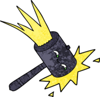 Cartoon-Hammerschlag png