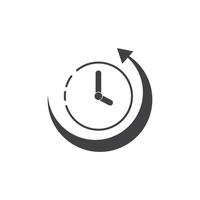 Clock and time icon vector