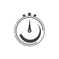 Clock and time icon vector