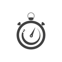 Clock and time icon vector