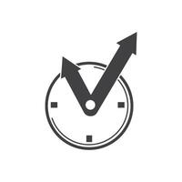 Clock and time icon vector