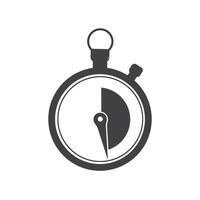 Clock and time icon vector