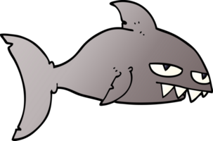 Cartoon-Doodle tödlicher Hai png