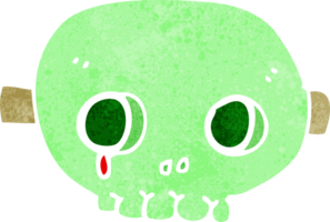 máscara de calavera de dibujos animados png