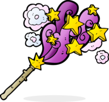 cartoon magic wand png