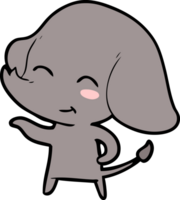 elefante simpatico cartone animato png