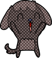 cute cartoon dog crying png