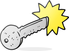 hand drawn cartoon door key png