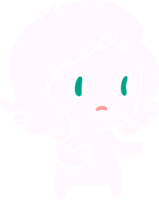 mão desenhado desenho animado do kawaii assustador fantasma png