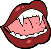 labios de vampiro de dibujos animados png