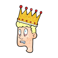 main texturé dessin animé idiot prince png