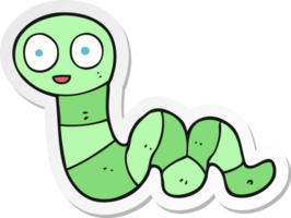 pegatina de una serpiente de dibujos animados png