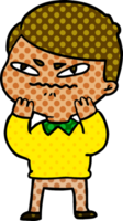 cartoon angry man png