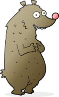 mão desenhado desenho animado Urso png