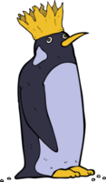 pingüino emperador de dibujos animados png