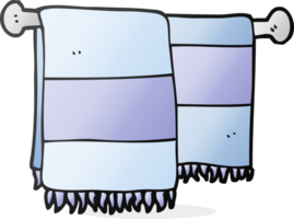 hand drawn cartoon bathroom towels png