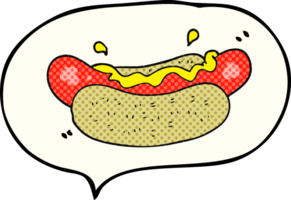 main tiré bande dessinée livre discours bulle dessin animé Hot-dog png