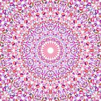 Psychedelic abstract geometrical floral ornament pattern background vector