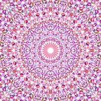 Psychedelic abstract geometrical floral ornament pattern background vector