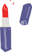 flat color illustration of lipstick png