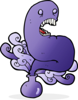 fantasma de halloween dos desenhos animados na garrafa png