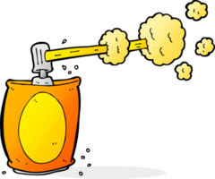 cartoon aerosol spray can png