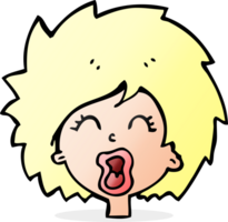 cartoon woman screaming png