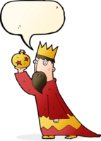 uno de los tres reyes magos con bocadillo png