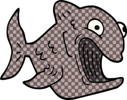 funny cartoon doodle fish png