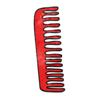 hand textured cartoon comb png