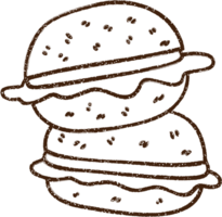 sándwiches dibujo al carboncillo png