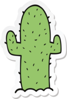 adesivo di un cactus cartone animato png