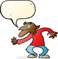 cartoon goblin with speech bubble png