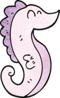 dessin animé doodle hippocampe png