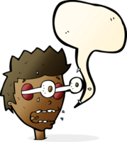 cartoon surprised man with eyes popping out with speech bubble png