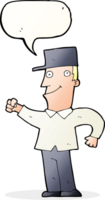 cartoon man punching air with speech bubble png