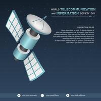 world telecommunications and information society day vector