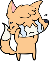 crying fox cartoon png