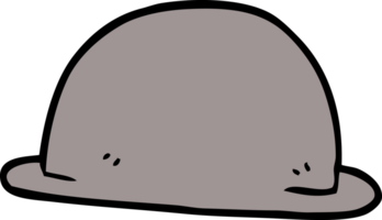 sombrero de garabato de dibujos animados png